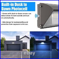 2Pack 150W Led Wall Pack Light Dusk to Dawn Commercial Outdoor Security