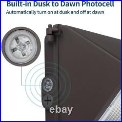 2Pack 150W Led Wall Pack Light Dusk to Dawn Commercial Outdoor Security Lighting