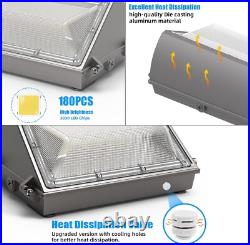 2Pack 150W Led Wall Pack Light Dusk to Dawn Commercial Outdoor Security Lighting