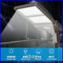 (2Pack) 320W LED Shoebox Light For Parking Lot Street Area Tennis Court 480Volt