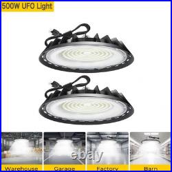 2Pack 500W UFO Led High Bay Light Warehouse Factory Commercial Industrial Light 2Pack 500W UFO Led High Bay Light Warehouse Factory Commercial Industrial Light