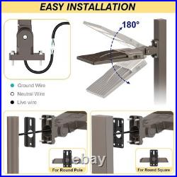 2Pack LED Parking Lot Light 320W Dusk to Dawn Commercial Shoebox Street Lighting