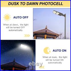 2Pack LED Parking Lot Light 320W Dusk to Dawn Commercial Shoebox Street Lighting