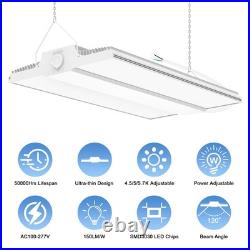 2Pack Linear High Bay Warehouse LED Shop Lighting Fixture 240W 4500K/5000K/5700K