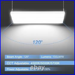 2Pack Linear High Bay Warehouse LED Shop Lighting Fixture 240W 4500K/5000K/5700K