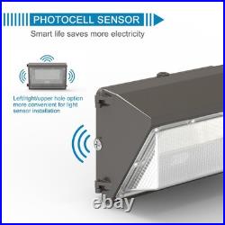 2Pcs 120W LED Wall Pack Light With photocell Dusk to Dawn Commercial Industrial