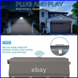 2Pcs 120W LED Wall Pack Light With photocell Dusk to Dawn Commercial Industrial