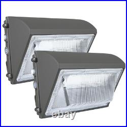 2Pcs 150W LED Wall Pack Light Commercial Industrial Outdoor Parking Lot Light