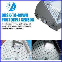 2Pcs 150W LED Wall Pack Light Commercial Industrial Outdoor Parking Lot Light