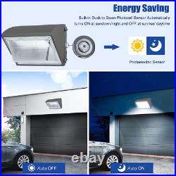 2Pcs 150W LED Wall Pack Light Commercial Industrial Outdoor Parking Lot Light