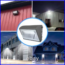 2Pcs 150W LED Wall Pack Light Commercial Industrial Outdoor Parking Lot Light