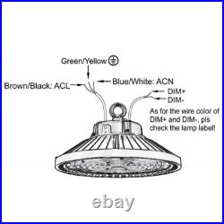 2Pcs 240W UFO LED High Bay Light Dimmable Commercial Industrial Light 36000lm