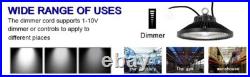 2Pcs 240W UFO LED High Bay Light Dimmable Commercial Industrial Light 36000lm