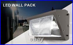 2Pcs 80Watt Outdoor Led Wall pack Light 5000K UL DLC Listed replace 400W MH Ip65