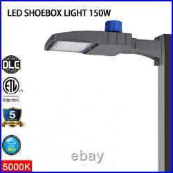 2Pcs LED Parking Lot Light 150W Shoebox light Fixtures with Photocell 21000lm