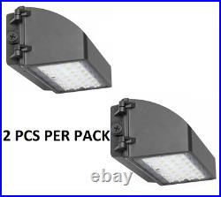 2Pcs/Pack 60Watt Led OutdoorFull Cut Off Wall Pack Light 5000K ETL DLC -350W HID