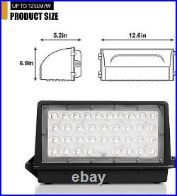 2Pcs/Pack 60Watt Led OutdoorFull Cut Off Wall Pack Light 5000K ETL DLC -350W HID