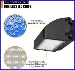 2Pcs/Pack 60Watt Led OutdoorFull Cut Off Wall Pack Light 5000K ETL DLC -350W HID