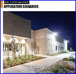 2Pcs/Pack 60Watt Led OutdoorFull Cut Off Wall Pack Light 5000K ETL DLC -350W HID