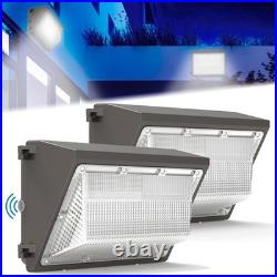 2X 120W LED Wall Pack Light Withphotocell Dusk to Dawn Commercial Industrial 5000K