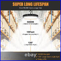 2X 200W UFO High Bay Light Dimmable Commercial Factory Warehouse LED Shop Light