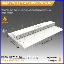 2X 220W LED Linear High Bay Light 33000LM Eqv. 1000W MH 3000K5000K Adjustable