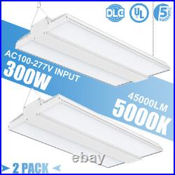 2X 300W LED Linear High Bay Shop Light Warehouse Commercial Garage Lamp 45000lm
