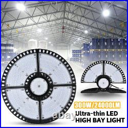 2X 300W UFO LED High Bay Light Gym Factory Warehouse Industrial Shed Lighting