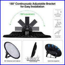 2X LED High Bay Lights UFO 500W Warehouse Led Shop Light Fixture Area Lighting