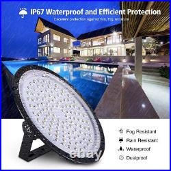 2X LED High Bay Lights UFO 500W Warehouse Led Shop Light Fixture Area Lighting