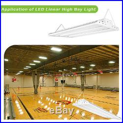 2 Feet 100W LED Linear High Bay Dimmable Shop Light Fixture 13000lm 5000K DLC