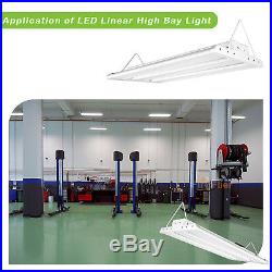 2 Feet 100W LED Linear High Bay Dimmable Shop Light Fixture 13000lm 5000K DLC