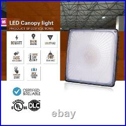 2 PACK 80W LED Canopy Light, Neutral White Gas Station Garage Ceiling Lighting