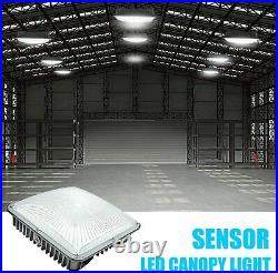 2-PACK, LED Canopy Light Weatherproof for Parking Lot Corridor Street Garage 70W