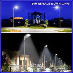 2-PACK LED Parking Lot Light 150W 5000K Outdoor Street Shoebox Pole Light UL DLC