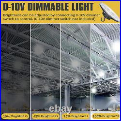2 Pack 0-10V Dimmable LED High Bay Shop Light 100-277V 240W Commercial Warehouse