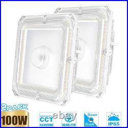 2 Pack 10.04100W LED Canopy Light IP65 Gas Station Garage Street Outdoor Lights