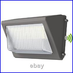 2 Pack 120 Watt Led Wall Pack Light With Dusk to Dawn Outdoor Security Wall Lamp