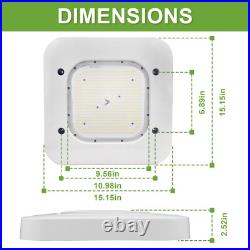 2-Pack 150W LED Canopy Gas Station Light 21000LM LED Parking Garage Light 5700K