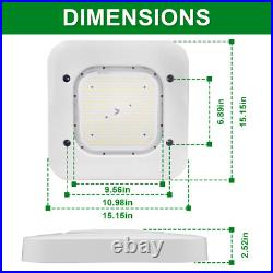2 Pack 150W LED Canopy Light Parking Lot Gas Station Lamp IP65 21000LM 5700k UL