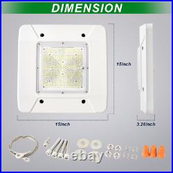 2 Pack 150W LED Canopy Light Parking Lot Gas Station Lamp IP65 21000LM 5700k UL