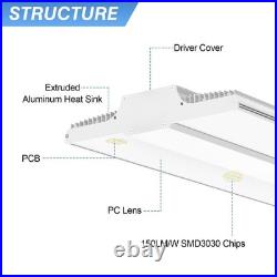 2-Pack 150W LED Linear High Bay Light 22500LM UL Listed Commercial Shop Lights