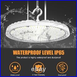 2-Pack 150W UFO LED High Bay Lights Dimmable 21000LM 400W HID/HPS Equiv. 5000K