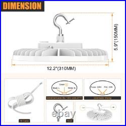 2-Pack 150W UFO LED High Bay Lights Dimmable 21000LM 400W HID/HPS Equiv. 5000K