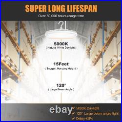 2-Pack 150W UFO LED High Bay Lights Dimmable 21000LM 400W HID/HPS Equiv. 5000K