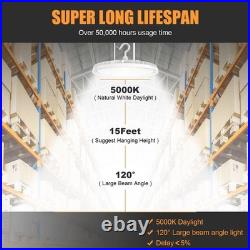 2-Pack 150W UFO LED High Bay Lights Dimmable 21000LM 400W HID/HPS Equiv. 5000K