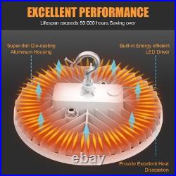 2-Pack 150W UFO LED High Bay Lights Dimmable 21000LM 400W HID/HPS Equiv. 5000K
