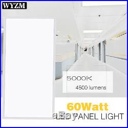 2-Pack 2x4 FT LED Panel Light, 60W, 5000K Day White, 7100LM, Drop Ceiling Light