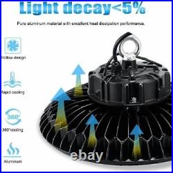 2 Pack 300W LED High Bay Lighting Commercial Warehouse Workshop Garage GYM Light