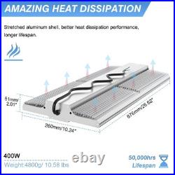 2 Pack 400W LED High Bay Shop Light Commercial Hanging Fixtures 60000LM 100-277V